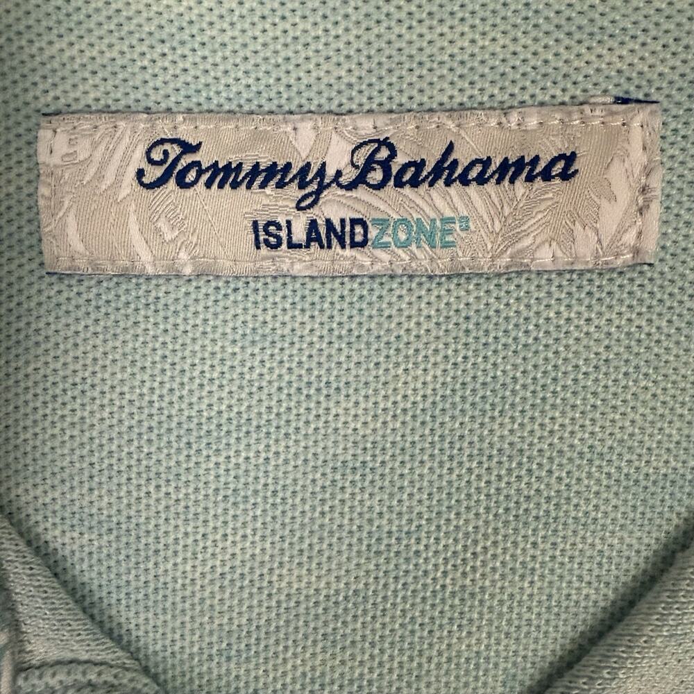 Tommy Bahama Polo Shirt Mens XL Blue IslandZone Martini Logo Supima Cotton - Picture 2 of 11